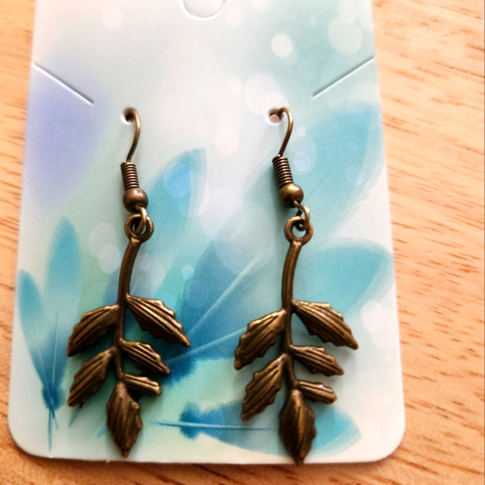 Beautiful bronze earrings